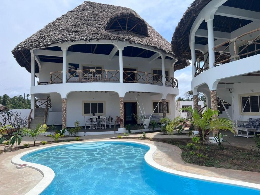 Poolside resort villa